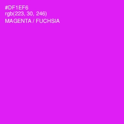 #DF1EF6 - Magenta / Fuchsia Color Image